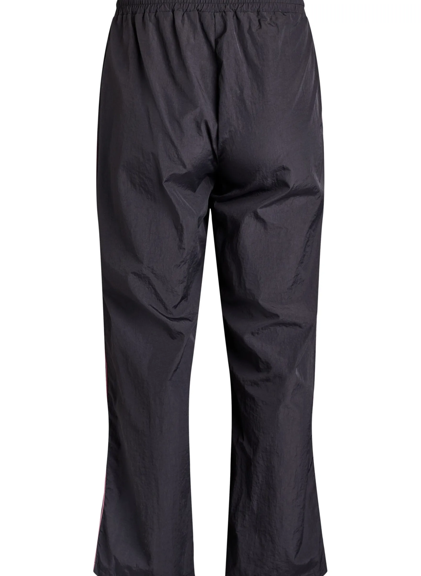 Leichte Hose mit Kontrastpaspeln und hoher Taille