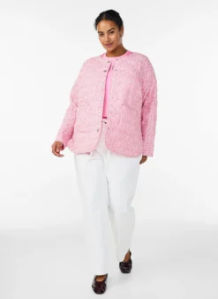 Leichte Steppjacke mit Blumenmuster