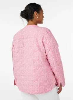 Leichte Steppjacke mit Blumenmuster
