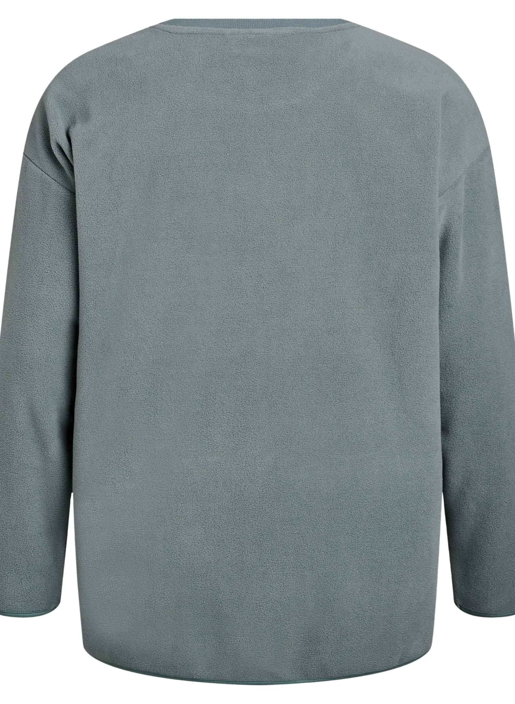 Lockere Bluse aus Fleece mit Taschen