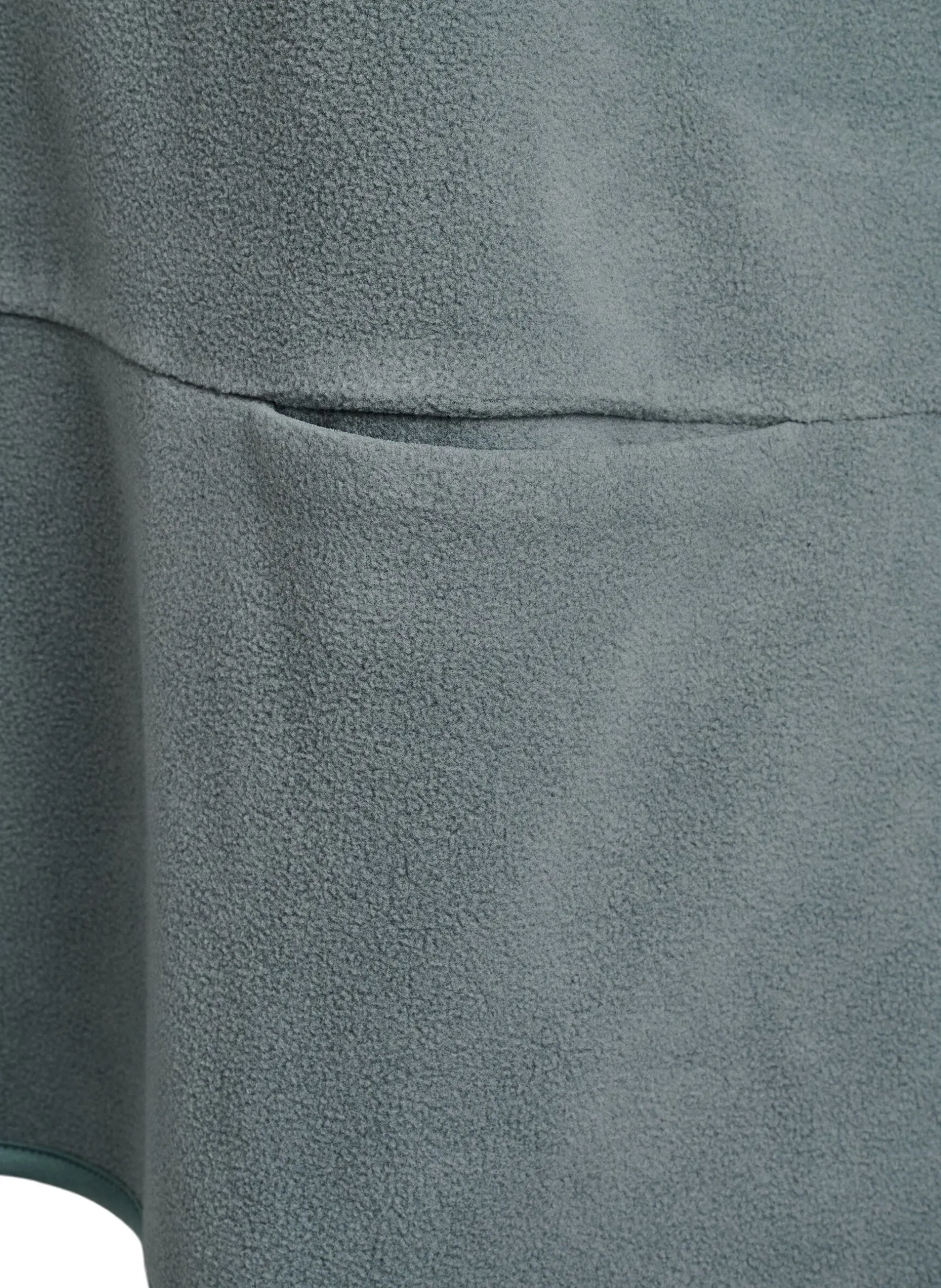 Lockere Bluse aus Fleece mit Taschen