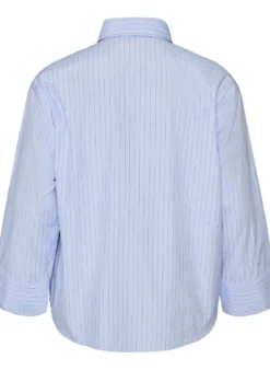 Lockere Bluse mit Bindeband
