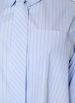 Lockere Bluse mit Bindeband