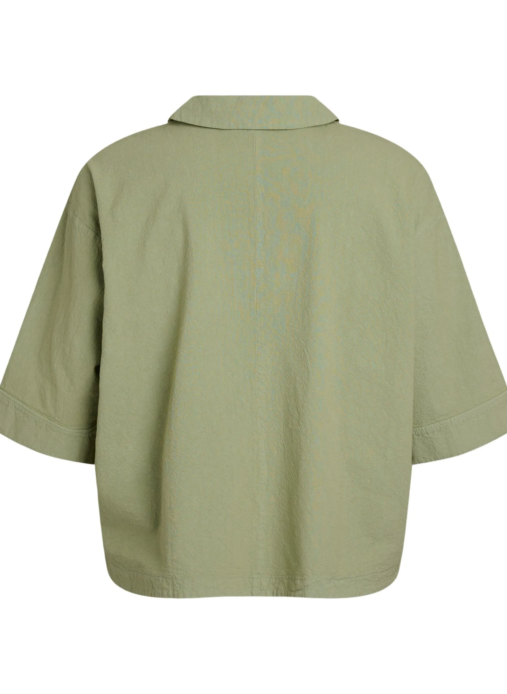 Lockere Bluse mit Kragen und 1/2 Ärmeln