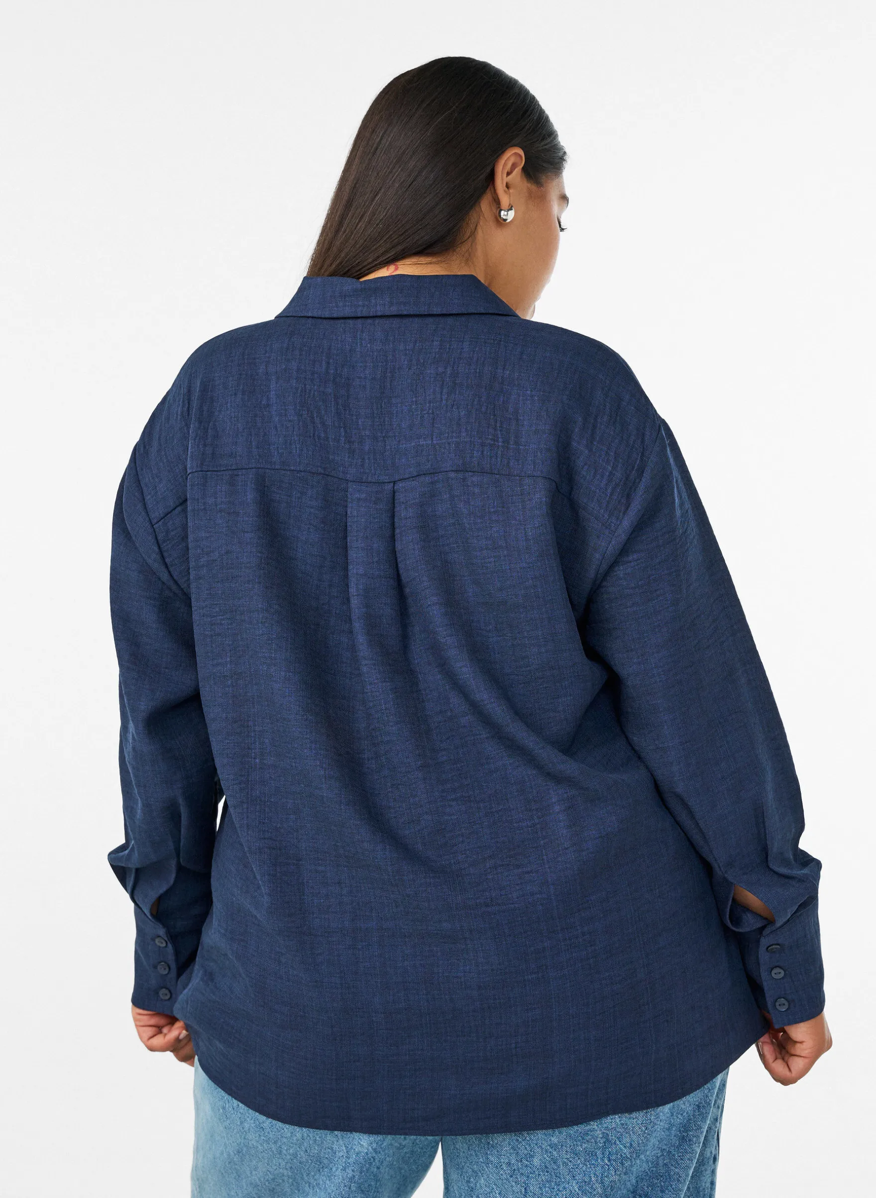 Lockere Bluse mit V-Ausschnitt