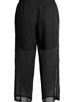 Lockere Hose aus Chiffon mit Punkten