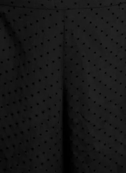 Lockere Hose aus Chiffon mit Punkten
