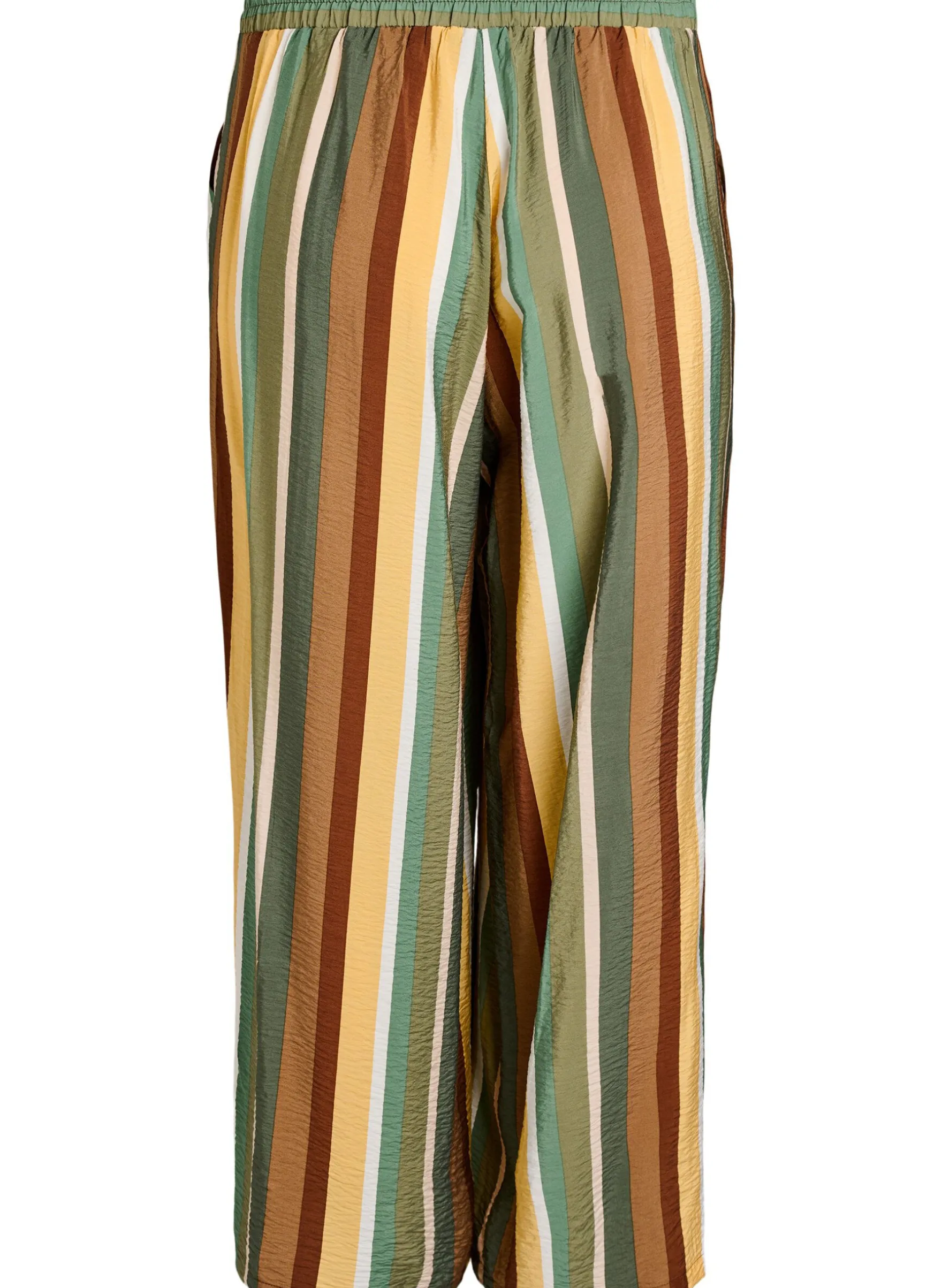 Lockere Hose aus Viskose mit Streifen