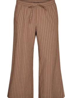 Lockere Hose mit hohem Bund und Taschen