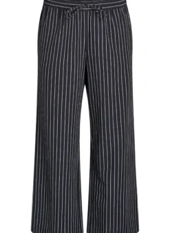 Lockere Hose mit hohem Bund und Taschen
