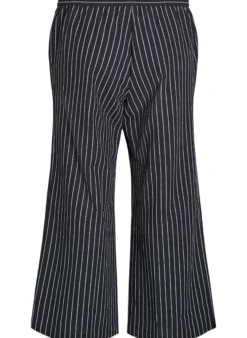 Lockere Hose mit hohem Bund und Taschen