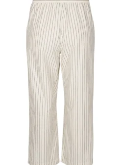 Lockere Hose mit hohem Bund und Taschen