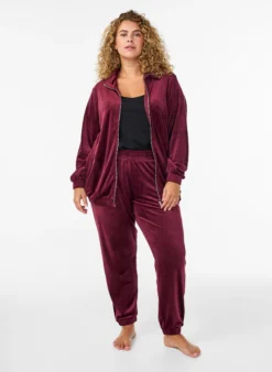 Lockere Samt-Hose