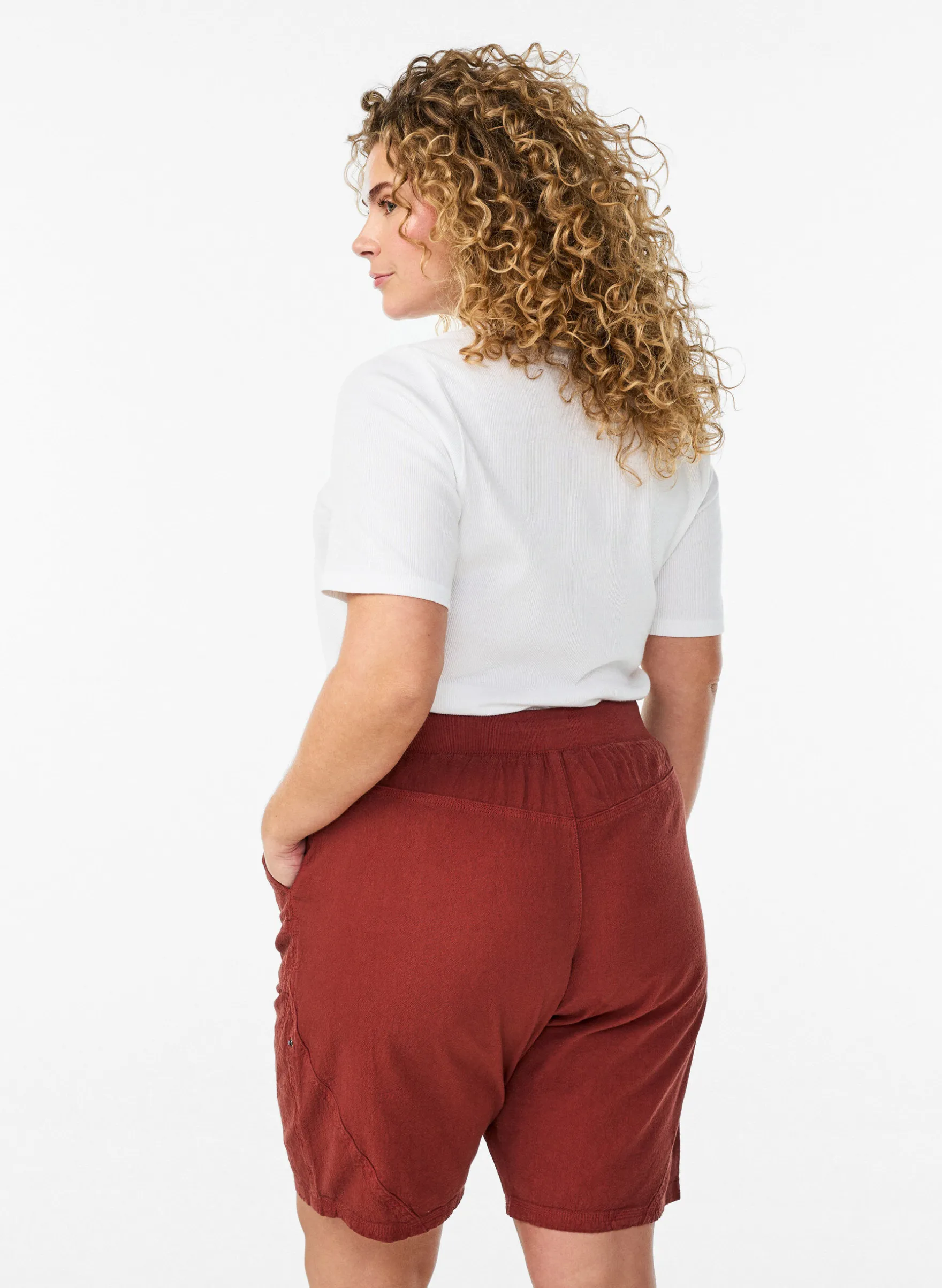 Lockere Shorts aus Baumwolle mit Taschen