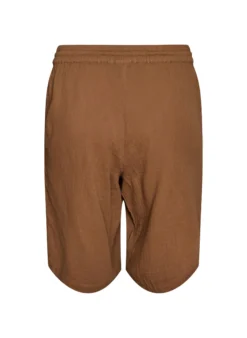 Lockere Shorts aus Baumwollmusselin mit hoher Taille