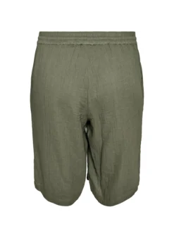 Lockere Shorts aus Baumwollmusselin mit hoher Taille