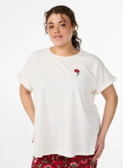 Lockeres Nachtt-Shirt aus Baumwolle mit Printdetail