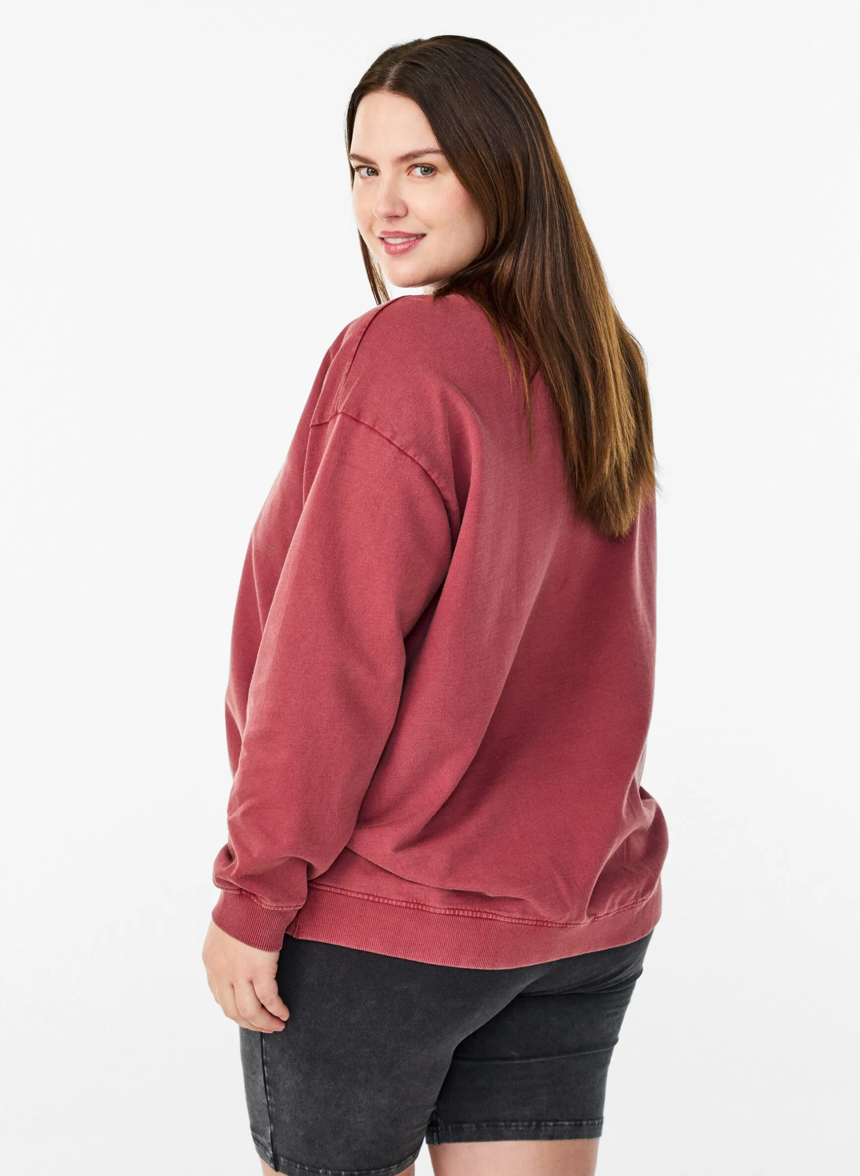 Lockeres Sweatshirt im gewaschenen Look