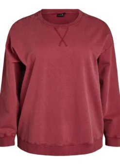 Lockeres Sweatshirt im gewaschenen Look