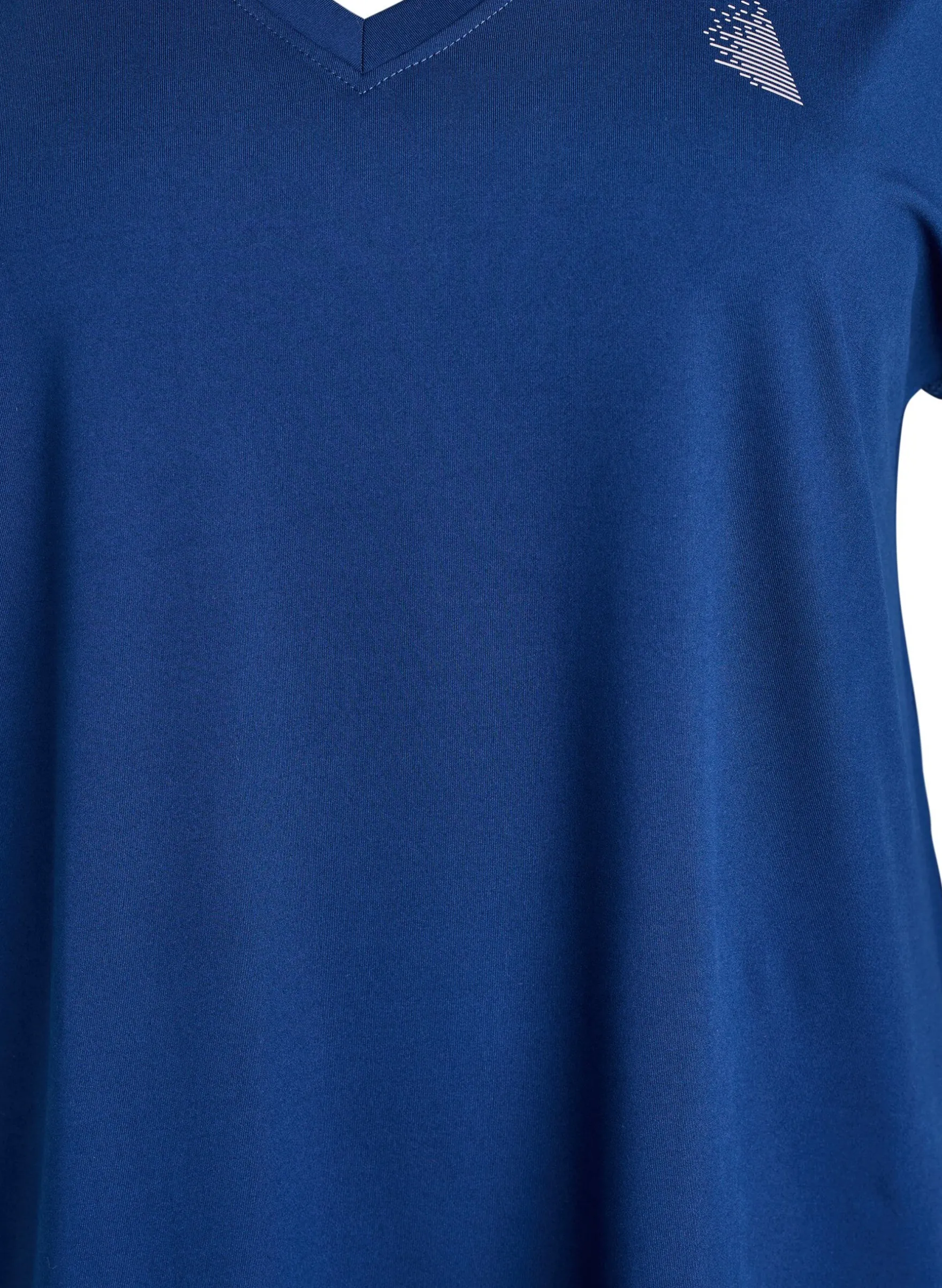 Lockeres Trainings-T-Shirt mit V-Ausschnitt