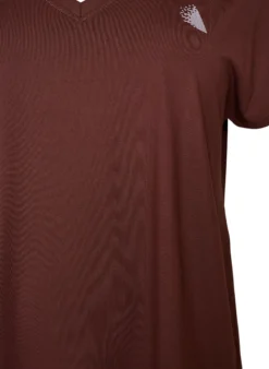 Lockeres Trainings-T-Shirt mit V-Ausschnitt