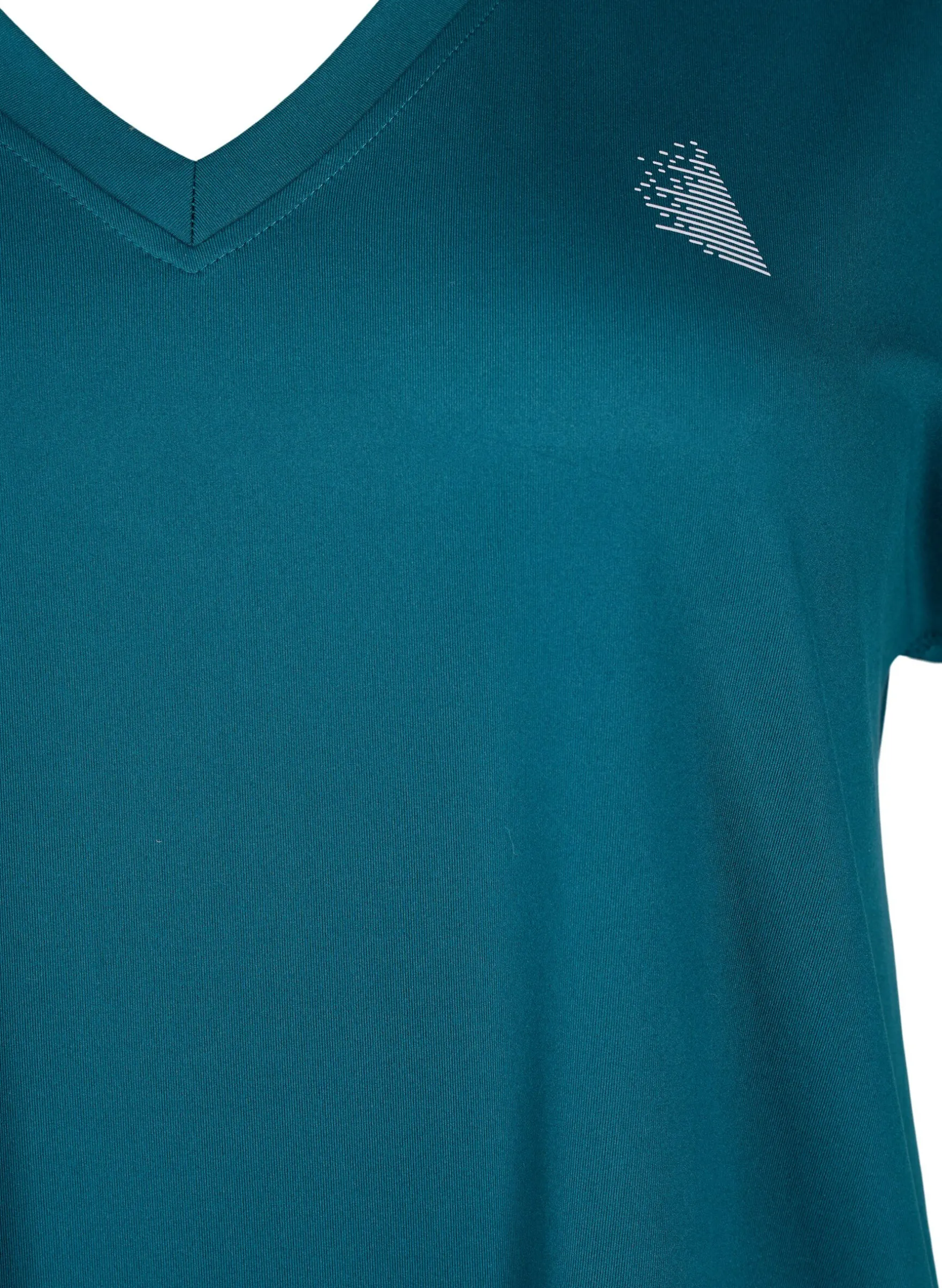 Lockeres Trainings-T-Shirt mit V-Ausschnitt