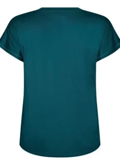 Lockeres Trainings-T-Shirt mit V-Ausschnitt