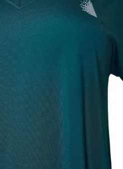 Lockeres Trainings-T-Shirt mit V-Ausschnitt