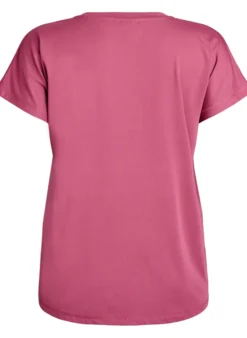 Lockeres Trainings-T-Shirt mit V-Ausschnitt