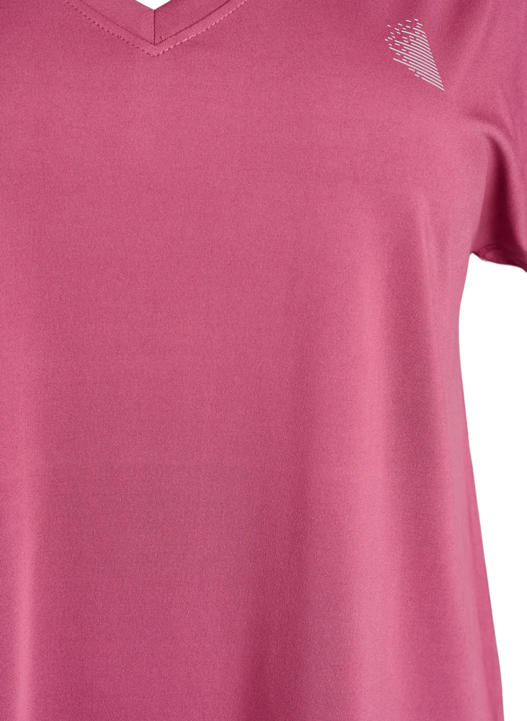Lockeres Trainings-T-Shirt mit V-Ausschnitt