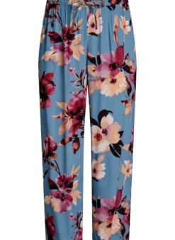 Lockere Viskosehose mit Print