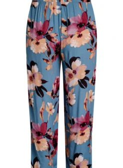 Lockere Viskosehose mit Print