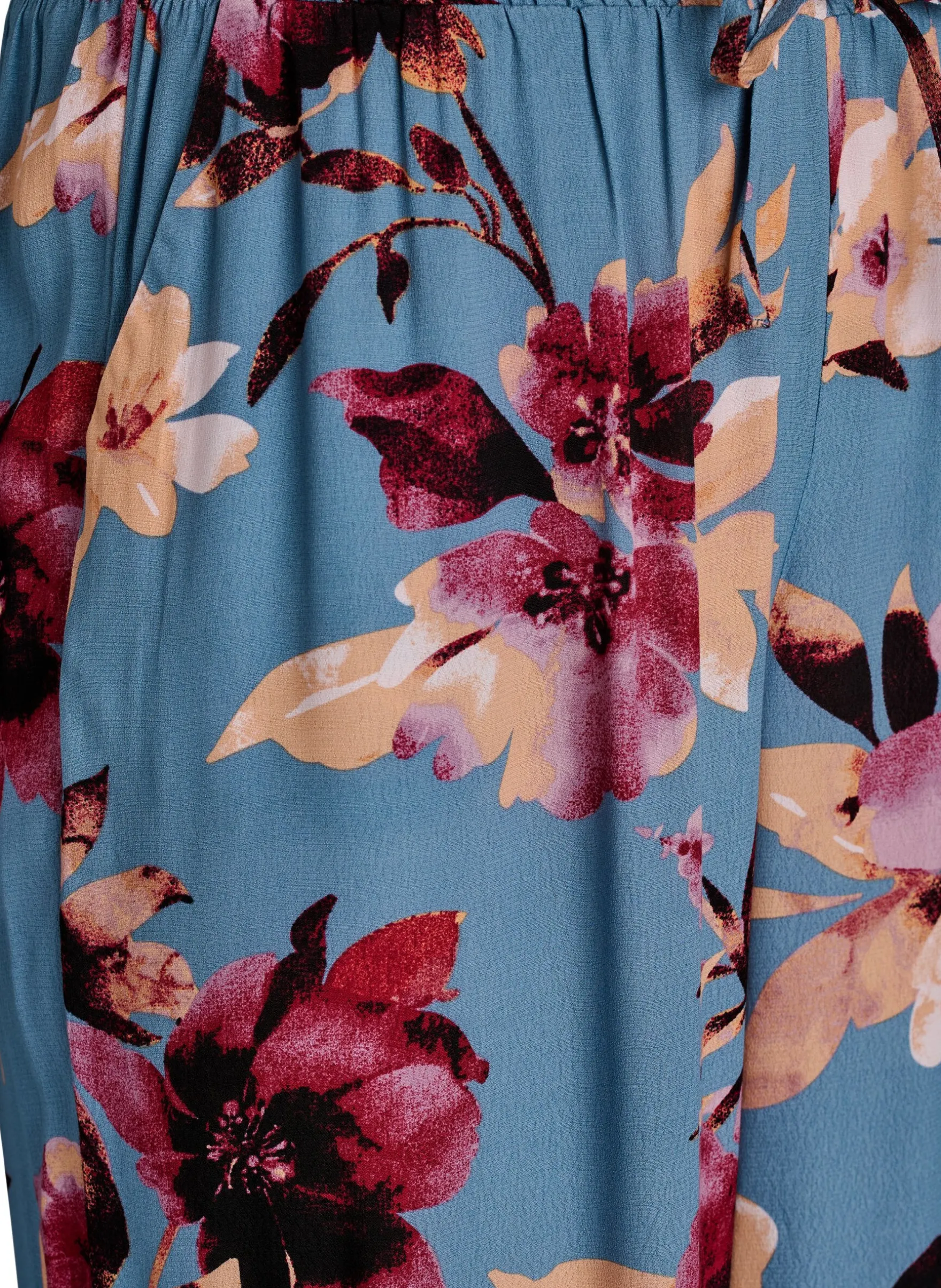Lockere Viskosehose mit Print