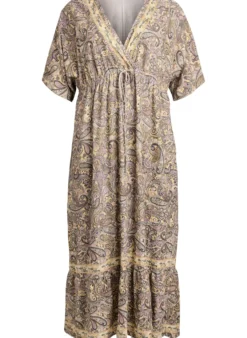 Maxikleid aus Viskose mit Paisleymuster