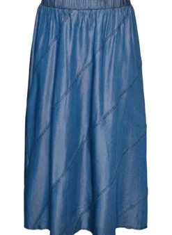 Maxirock in Denim-Optik aus TENCEL™ Lyocell
