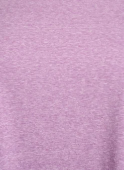 Melange T-Shirt mit kurzen Ärmeln