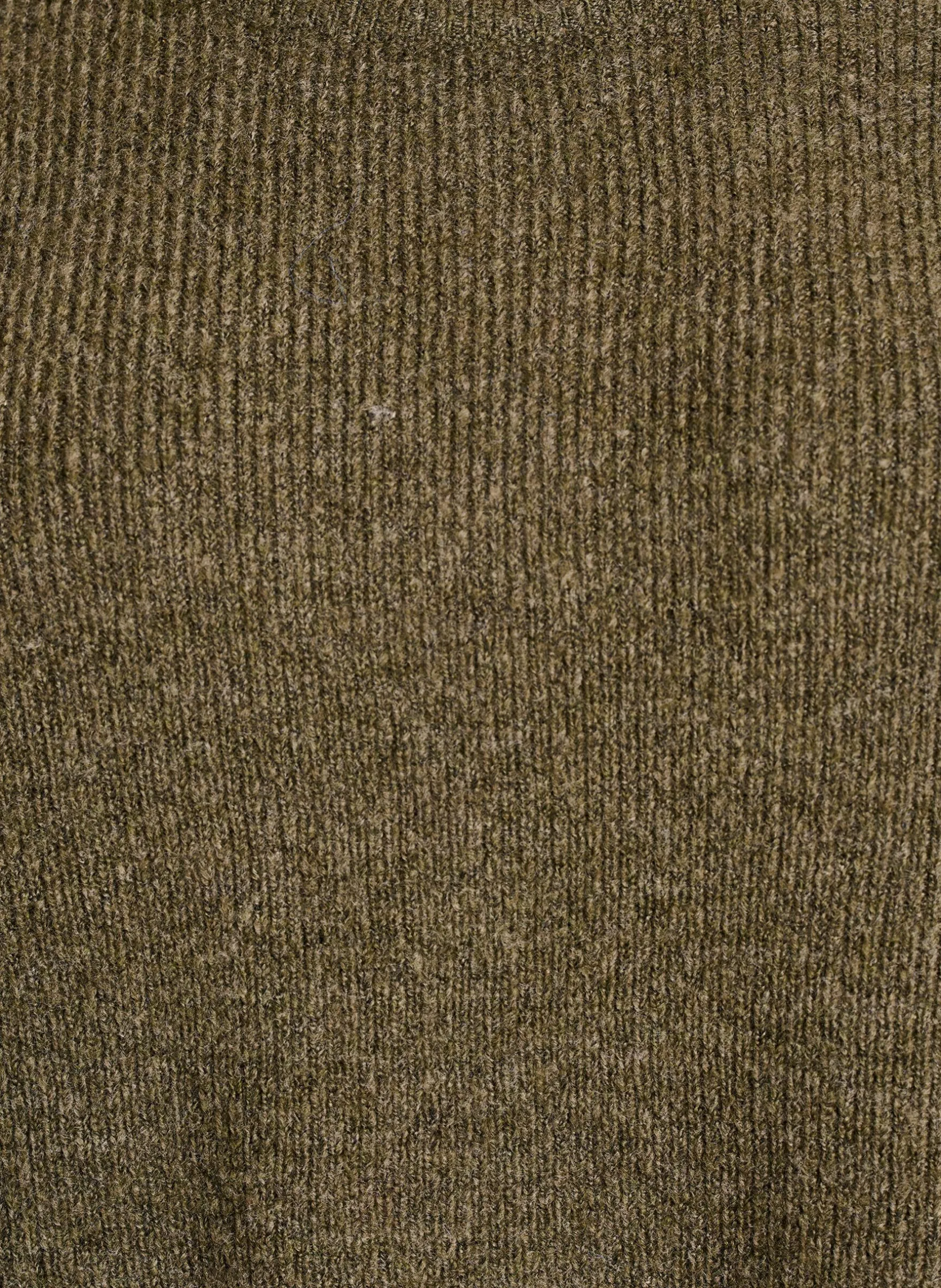 Melierte Strickbluse mit Rundhalsausschnitt