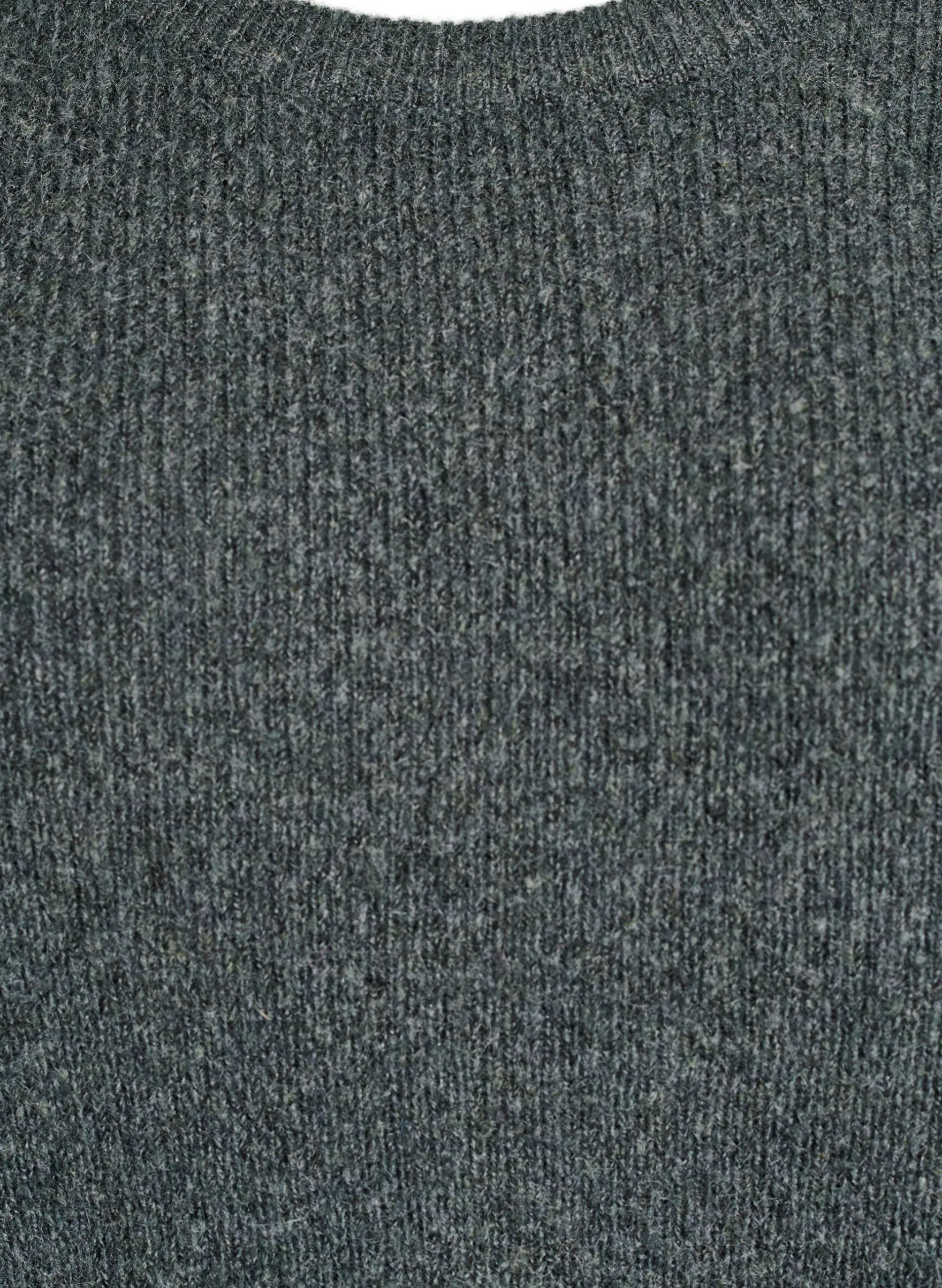 Melierte Strickbluse mit Rundhalsausschnitt