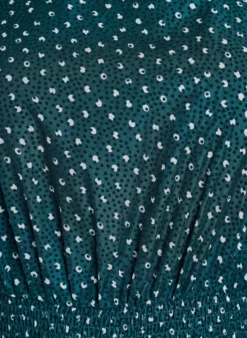 Midikleid aus Chiffon mit Punktmuster