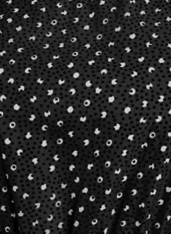 Midikleid aus Chiffon mit Punktmuster