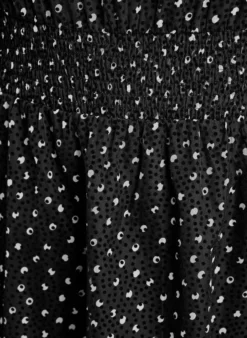 Midikleid aus Chiffon mit Punktmuster