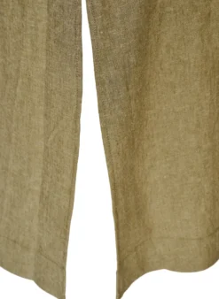 Midikleid aus Leinen und Viskose mit 1/2-Ärmeln