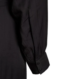 Midikleid mit Knopfleiste und Bindegürtel