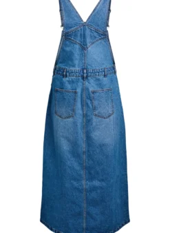 Midi-Latzkleid aus Denim