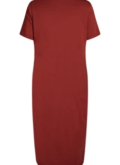 Midi-T-Shirtkleid mit V-Ausschnitt