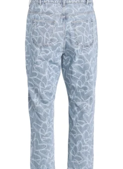 Mille Mom Fit Jeans mit Stickerei