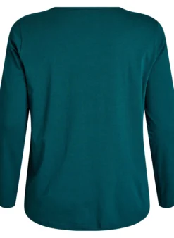 Nachtshirt aus Baumwolle mit Print auf der Vorderseite