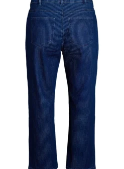 Nadelstreifen-Jeans Kiana mit gerader Passform
