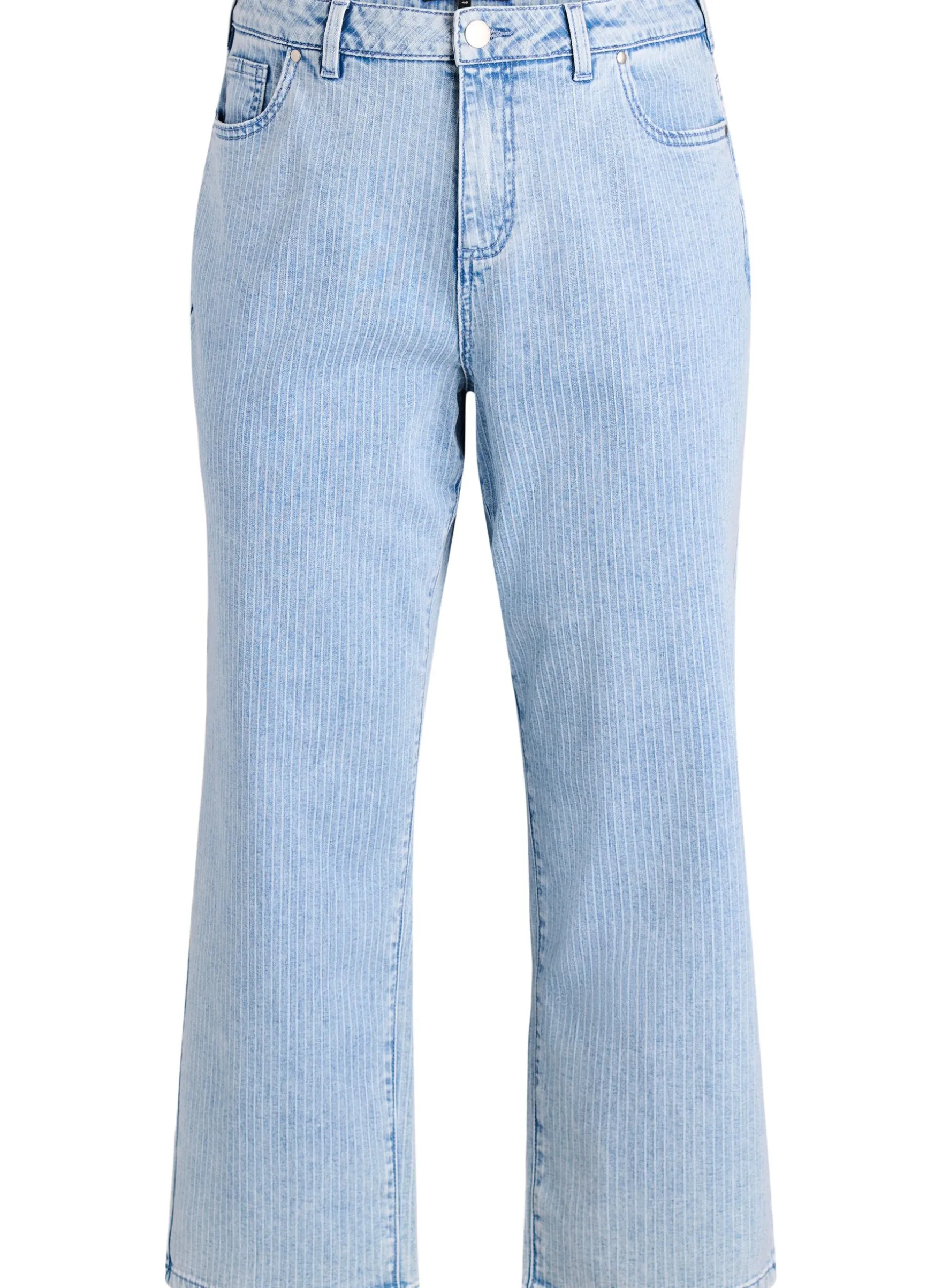 Nadelstreifen-Jeans Kiana mit gerader Passform