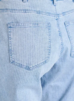 Nadelstreifen-Jeans Kiana mit gerader Passform